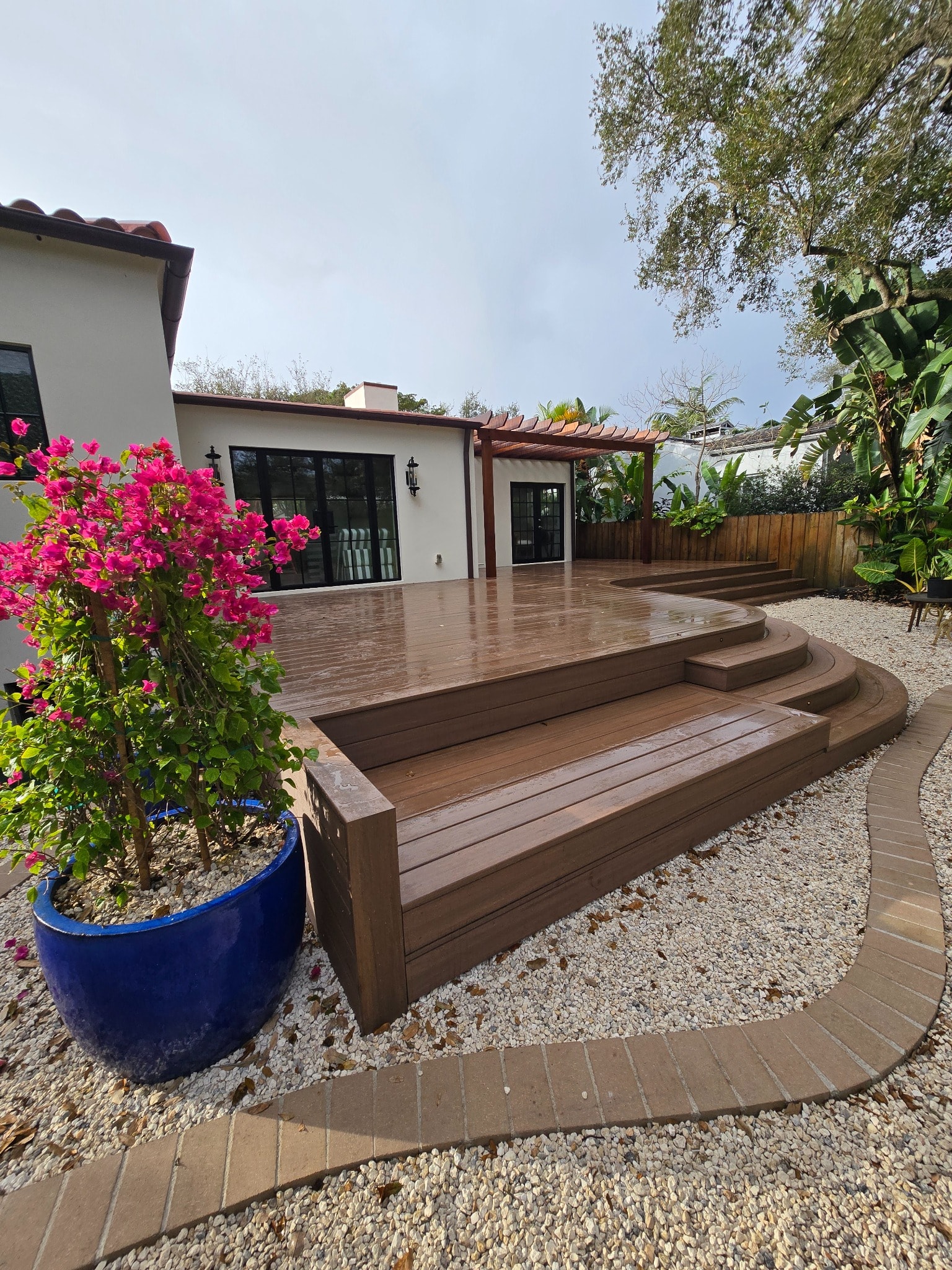 English Walnut — Ipe trellis